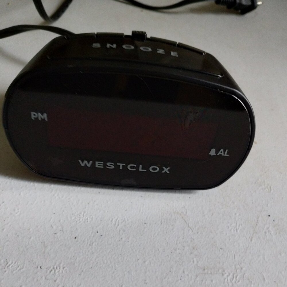 Westclox travel alarm clock